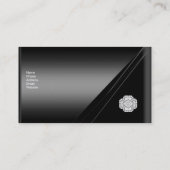 Carte de visite Elegant Black Diamond Jewel (Dos)