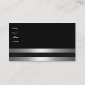 Carte de visite Elegant Black Pearl Jewel (Dos)