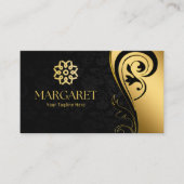Carte De Visite Elegant Black Professional Business Card (Devant)
