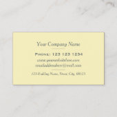 Carte De Visite Élégant bleu clair Motif textile orné (Dos)