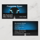 Carte De Visite Élégant bleu gras automobile UE (Devant / Derrière)