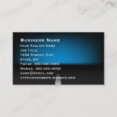 Carte De Visite Élégant bleu gras automobile UE (Dos)