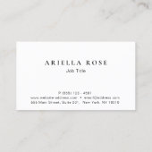 Carte De Visite Élégant Blush Pink Ombre Propre Professionnel (Dos)