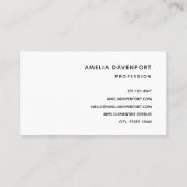 Carte De Visite Élégant Boho Cheval Blanc Floral (Dos)