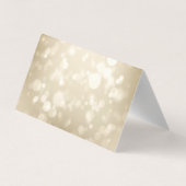 Carte De Visite Elegant Bokeh,Confetti Wine Glasses Wedding (Dos)