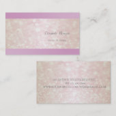 Carte De Visite Élégant Bokeh de Glitterie Professionnelle (Devant / Derrière)