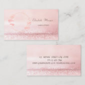 Carte De Visite Élégant Bokeh Gâteaux de Bokeh sucré Macarons (Devant / Derrière)