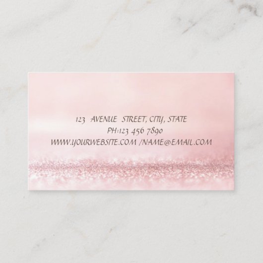 Carte De Visite Élégant Bokeh Gâteaux de Bokeh sucré Macarons (Dos)