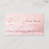 Carte De Visite Élégant Bokeh Gâteaux de Bokeh sucré Macarons (Devant)