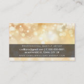 Carte De Visite ELEGANT BOKEH MOTIF de whimsic or design noir (Dos)