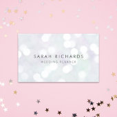 Carte De Visite Elegant Bokeh Motif Event Planner