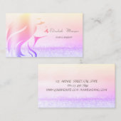 Carte De Visite Elégant Bokeh Ombre Girl Silhouette moderne Bokeh (Devant / Derrière)