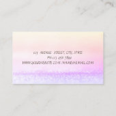 Carte De Visite Elégant Bokeh Ombre Girl Silhouette moderne Bokeh (Dos)