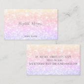 Carte De Visite Élégant Bokeh Ombre moderne (Devant / Derrière)