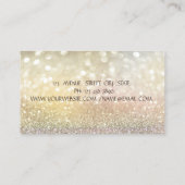 Carte De Visite Elegant Bokeh Or, Cupcake (Dos)
