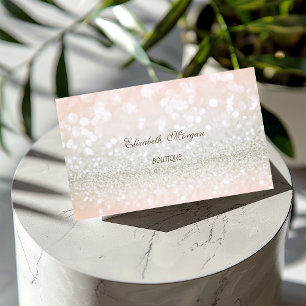 Carte De Visite Élégant Bokeh Pailleté Moderne Professionnel