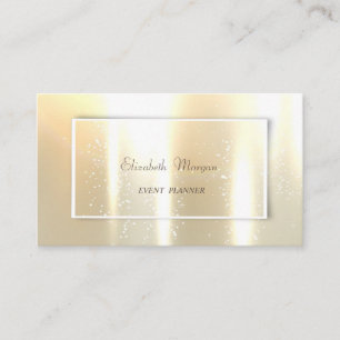 Carte De Visite Élégant brillant, Faux Gold