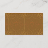 Carte De Visite Élégant Brown - affaires (Dos)