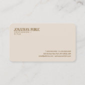 Carte De Visite Elegant Brown Beige Rounded Corner Luxurious Silk (Dos)