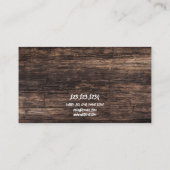 Carte De Visite Élégant Brown Bois Horse Photos Equestrian (Dos)