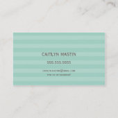 CARTE DE VISITE élégant brun menthe (Dos)