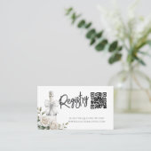 Carte De Visite Élégant Brunch floral blanc et mousseux (Debout devant)