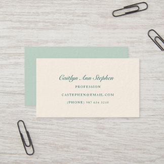 Carte De Visite Elegant Business Card