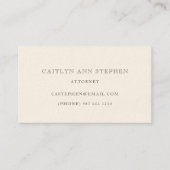 Carte De Visite Elegant Business Card (Devant)