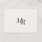 Carte De Visite Elegant Business Card | Modern Design 3.5" × 2.5" (Dos)