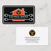 Carte De Visite Élégant Câblage de circuit électrique à domicile (Devant / Derrière)