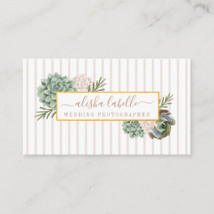 Carte De Visite Elégant cadre de feuillage floral sophistiqué et b