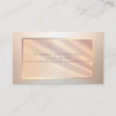 Carte De Visite Élégant cadre professionnel moderne Lumineux (Dos)