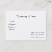 Carte De Visite Elégant cadre victorien rose et bleu Fleurs (Dos)