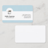 Carte De Visite Élégant café (Devant / Derrière)