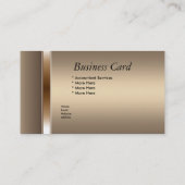 Carte de visite Elegant Café Elite (Dos)