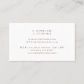 Carte De Visite Elegant Cake Bakery  (Dos)