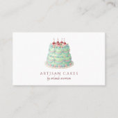 Carte De Visite Elegant Cake Bakery  (Devant)
