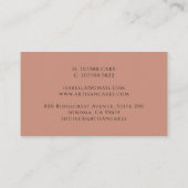 Carte De Visite Elegant Cake Bakery Brown (Dos)