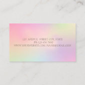 Carte De Visite Elégant casque de Parties scintillant DJ, Confetti (Dos)