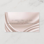 Carte De Visite Élégant casque Parties scintillant argent DJ (Dos)