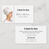 Carte De Visite Elégant Casquette de la Millinery Mode (Devant / Derrière)