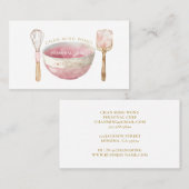 Carte De Visite Elégant Caterer Chef Personnel (Devant / Derrière)