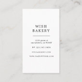 Carte De Visite Élégant Céleste Mystique vertical (Dos)