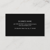 Carte De Visite Elégant cercle brossé or (beige) (Dos)