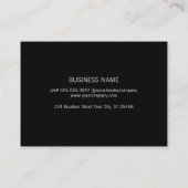 Carte De Visite Elégant cercle brossé or (beige) (Dos)