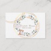 Carte De Visite Elégant Cercles professionnels Feuilles mélangeurs (Devant)