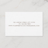 Carte De Visite Elégant Cercles professionnels Rétro Mélangeur de  (Dos)