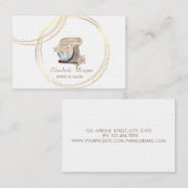 Carte De Visite Elégant Cercles professionnels Rétro Mélangeur de  (Devant / Derrière)