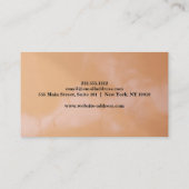 Carte De Visite Élégant chanteur blanc musique voix enseignant mus (Dos)