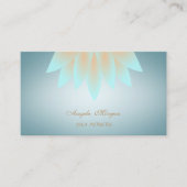 Carte De Visite Élégant Charme Professionnel Lotus Flower (Devant)